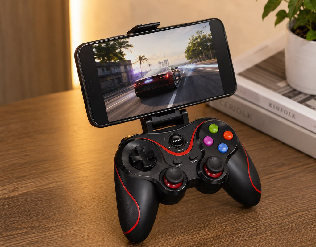 CONTROL BLUETOOTH PARA CELULAR + SOPORTE